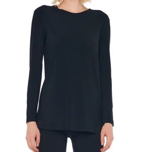 Norma Kamali Black Long Sleeve Crew Top (M) - never worn!
